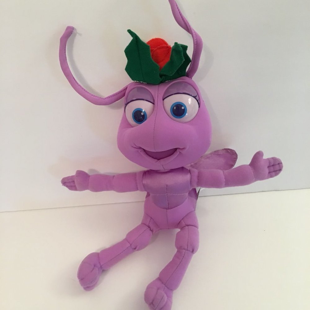 Disney Pixar Bugs Life Purple Plush Dot Ant 12" 98